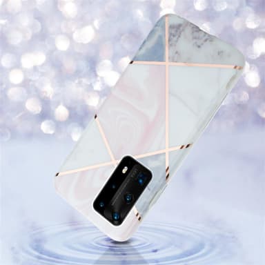 Huawei P40 Suojakuori Lompakkokotelo (Vaaleanpunainen)