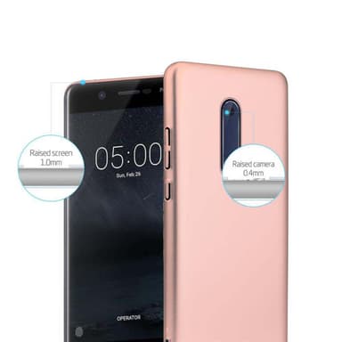 Nokia 5 2017 Suojakuori Kotelo Cover (Vaaleanpunainen)