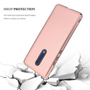Nokia 5 2017 Suojakuori Kotelo Cover (Vaaleanpunainen)