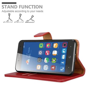 ZTE Blade L7 Suojakuori Lompakkokotelo (Punainen)