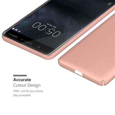 Nokia 5 2017 Suojakuori Kotelo Cover (Vaaleanpunainen)