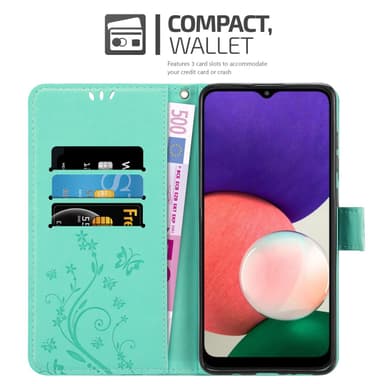 Samsung Galaxy A22 5G Suojakuori Lompakkokotelo