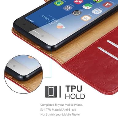 ZTE Blade L7 Suojakuori Lompakkokotelo (Punainen)