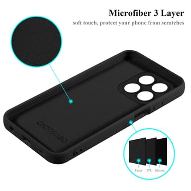Honor x8a Suojakuori Kotelo Case (Musta)