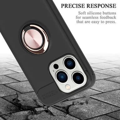 iPhone 14 PRO MAX Suojakuori Kotelo (Musta)