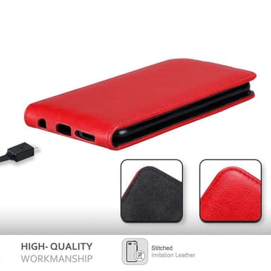 HTC Desire 12 PLUS Suojakuori Lompakkokotelo (Punainen)
