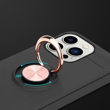 iPhone 14 PRO MAX Suojakuori Kotelo (Musta)