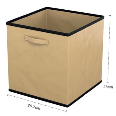 6x Säilytyslaatikko Kokoontaittuva vaatteille (beige)