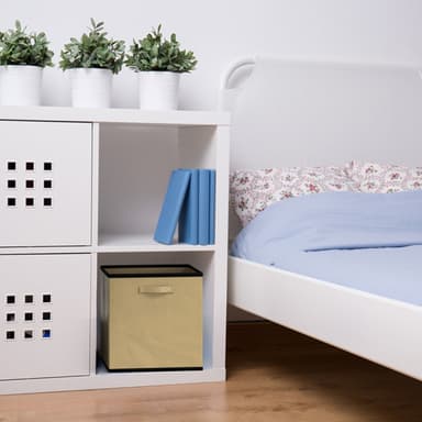 6x Säilytyslaatikko Kokoontaittuva vaatteille (beige)