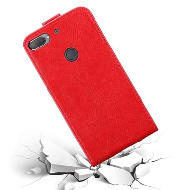 HTC Desire 12 PLUS Suojakuori Lompakkokotelo (Punainen)