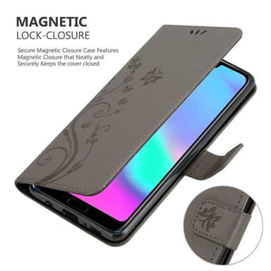 Honor 10 Suojakuori Lompakkokotelo (harmaa)