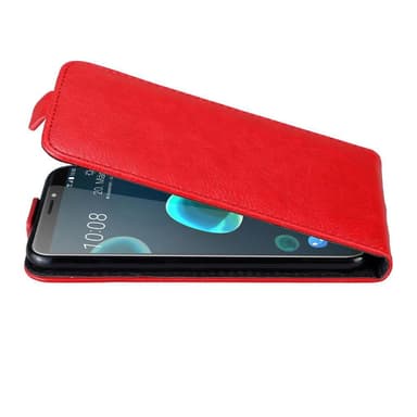 HTC Desire 12 PLUS Suojakuori Lompakkokotelo (Punainen)