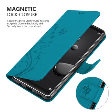 Huawei MATE 10 PRO Suojakuori Lompakkokotelo (Sininen)