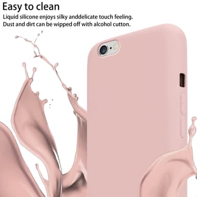 Suojakuori iPhone 6 / 6S Kotelo (Vaaleanpunainen)