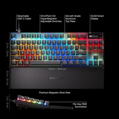 SteelSeries Apex Pro TKL Gen 3 pelinäppäimistö