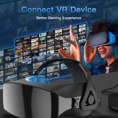 NÖRDIC VR Link -kaapeli 5 m USB3.2 Gen1 USB-C - 5 Gbps 3A nopea lataus Quest 2 Super Speed ​​​​USB Musta
