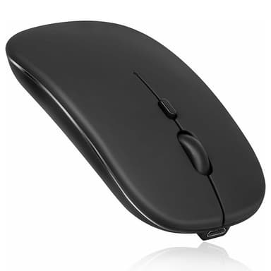 Samsung Galaxy Tab A9+ Split Bluetooth-näppäimistö Nahkakotelo + Kaksoistilahiiri Setti - Musta US Layout
