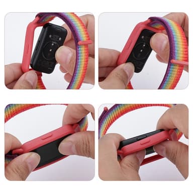 Huawei Band 8/9 Nylon Rannekellon integroitu suojakotelo