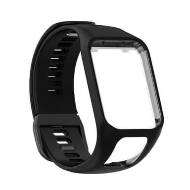 Silikoniranneke TomTom Runner23/Spark -sarjaan Musta