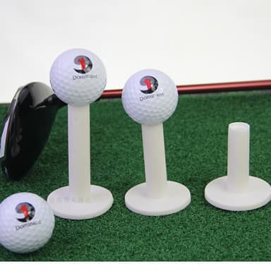 Kumi golf-t- tai driving range lyöntimatot, 3 kokoa 58/68/85 mm 3 kpl Valkoinen