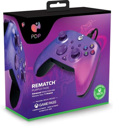 PDP Rematch Trådad kontroll för Xbox & Windows, Lila
