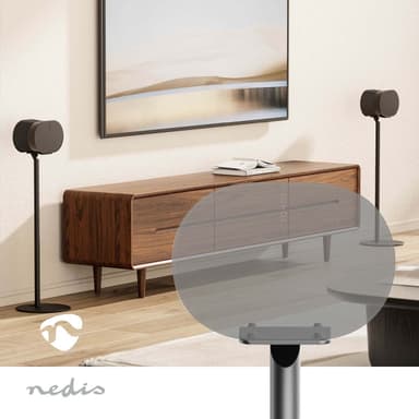Nedis Kaiutinteline | Sopii käytettäväksi: Sonos® Era300 | Teline | 5 kg | Kiinteä | ABS-Muovi / Metalli | Musta