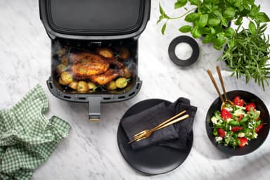 F&B Digital Dual Heat Airfryer 8 L (musta)