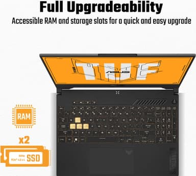 Asus TUF Gaming FX507 i7-13H/16/512/4060/15,6” pelikannettava