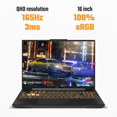 Asus TUF Gaming 16 R9-7HX/32/1024/4070 16” pelikannettava