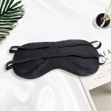 Nukkumisnaamari säädettävä Mulberry silkki Musta