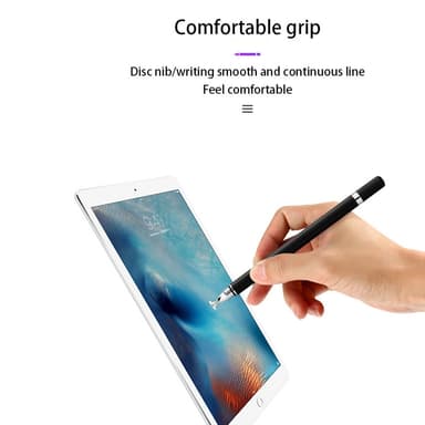2 in 1 Stylus kynä kirjoitustoiminnolla musta