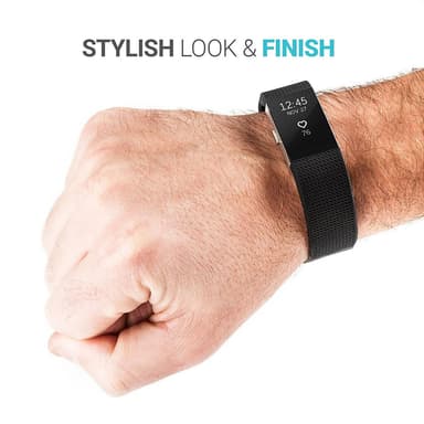 Fitbit Carge 2 ranneke - musta S