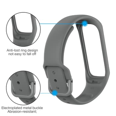 Kellon ranneke Samsung Galaxy Fit 2 SM-R220 Harmaa