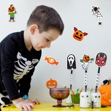 Halloween-tarrat 50 kpl Monivärinen