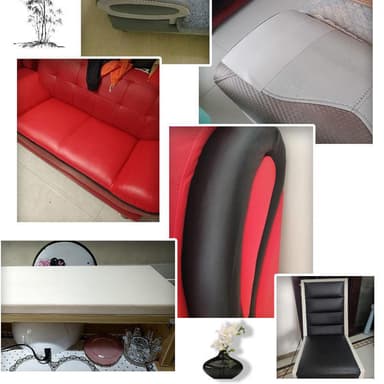 Itseliimautuva korjauspaikka synteettinen nahka 30x25 cm Musta