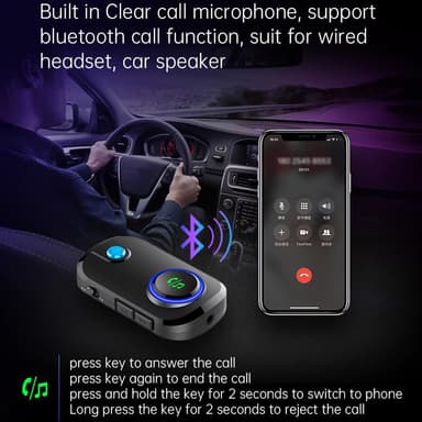 Bluetooth langaton lähetin / vastaanotin handsfree AUX