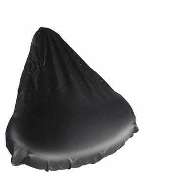 Vedenpitävä satulanpäällinen pyörälle musta