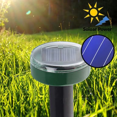 Ultraääni-moolisokkija / tuholaispelotin aurinkokennolla 1-pakkaus