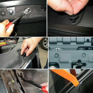 Kiinnikkeet autoon 750 osaa musta