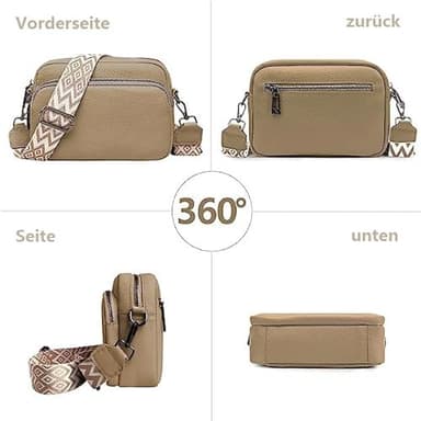 Crossbody Laukku Olkahihnalaukku PU-nahkaa Khaki