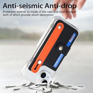 Matkapuhelinkotelo korttitelineellä/jalustalla Musta iPhone 14 Pro Max