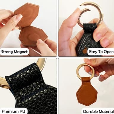 Magneettinen hattuklipsi Musta