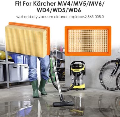 HEPA-suodatin Kärcher NT25/NT35/NT45 2 kpl