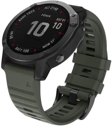 Garmin Fenix rannekoru silikoni armeijanvihreä