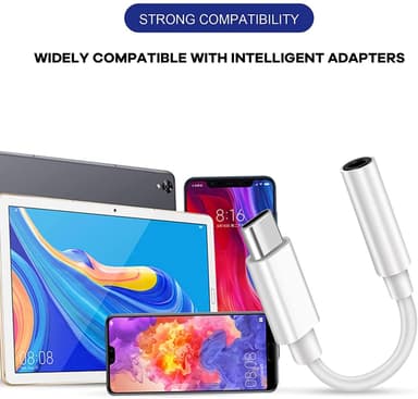 USB-C-johto 3.5 mm adapteriin
