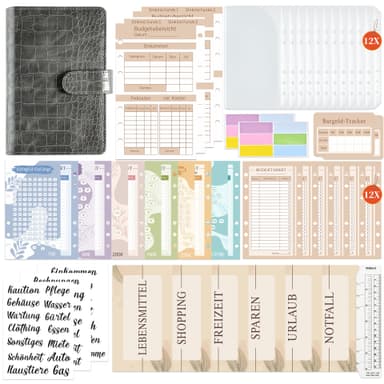 Cash Budget Binder Harmaa
