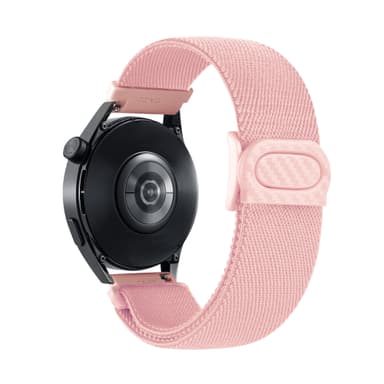 Huawei, Xiaomi, Garmin, Samsung 20mm yhteensopiva nailonranneke Vaaleanpunainen