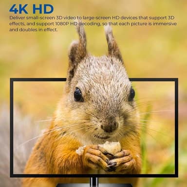 USB-C-HDMI-kaapeli 4K (2 metriä) Valkoinen
