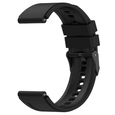 22 mm universaali hihna kellolle Musta