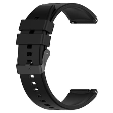 22 mm universaali hihna kellolle Musta
